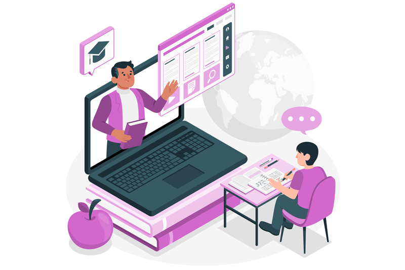 Education Digital Solutions Illustration